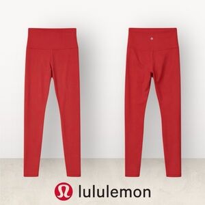 Lululemon Align High-Rise Pant 28 Inseam Nulu Cayenne Orange Women Size 6 W5CZ4S